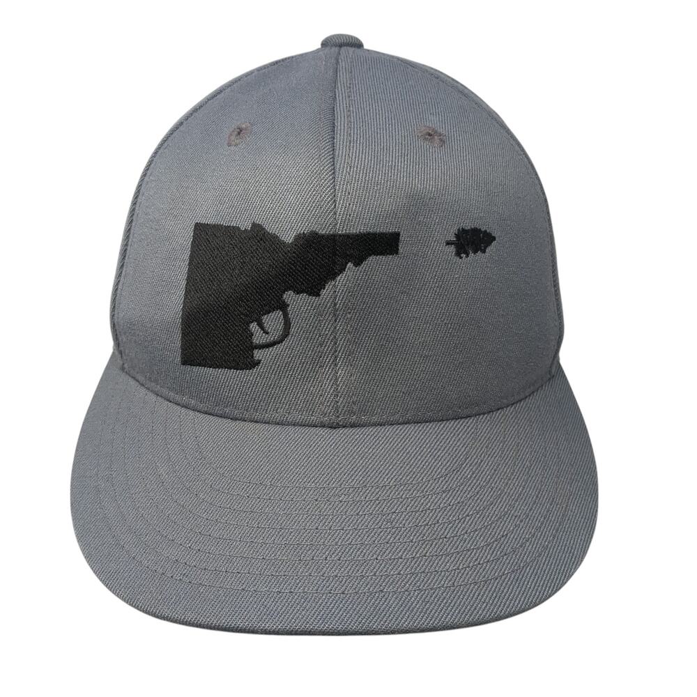 Idaho Gun Tree Fitted Baseball Cap Gray 7 1/4 Lightweight Embroidered 210 Fitted